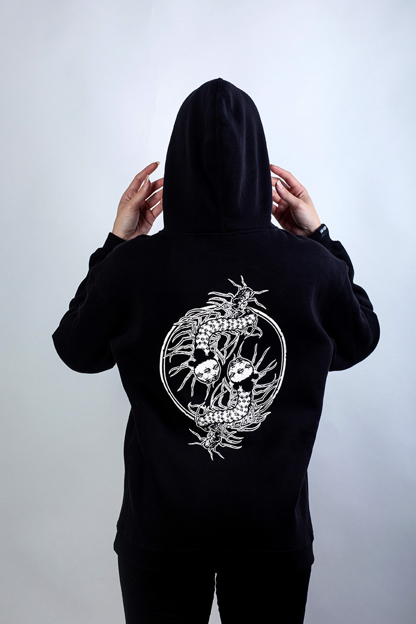 Chaotic equilibrium hoodies